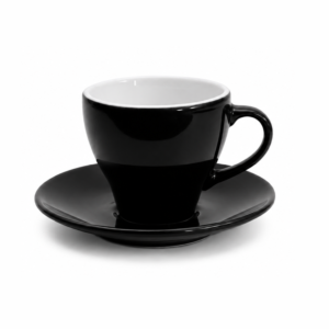 Cup with saucer CAPPUCCINO black 200 ml