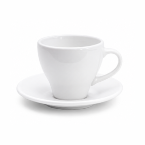 Cup with saucer CAPPUCCINO white 200 ml